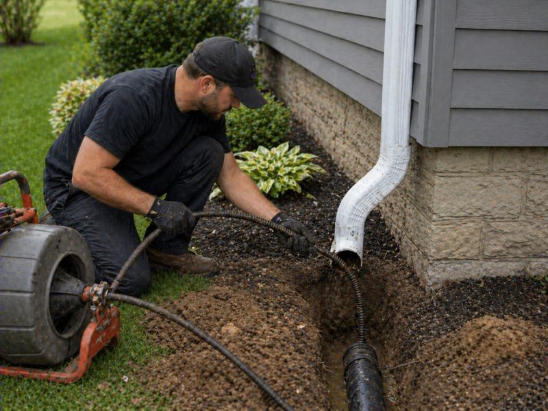 Gutter Downspout Unclogging in Frederick, MD